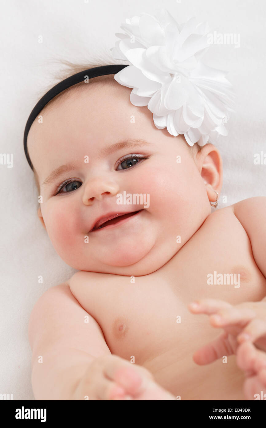 smiling infant baby the first year of the new life Stock Photo Alamy
