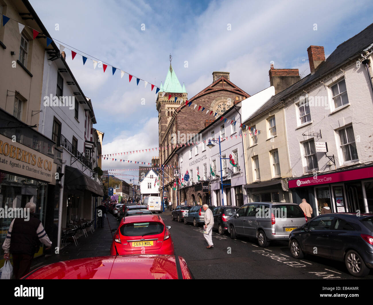 Abergavenny town centre hires stock photography and images Alamy