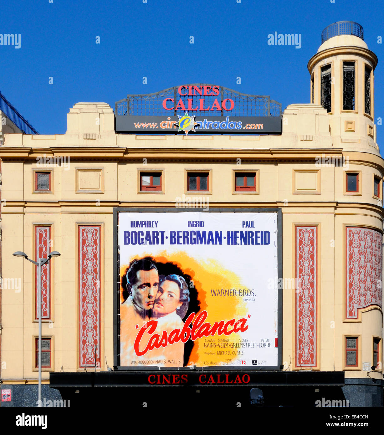Madrid, Spain. Gran Via / Plaza de Callao. Callao Cinema Stock Photo
