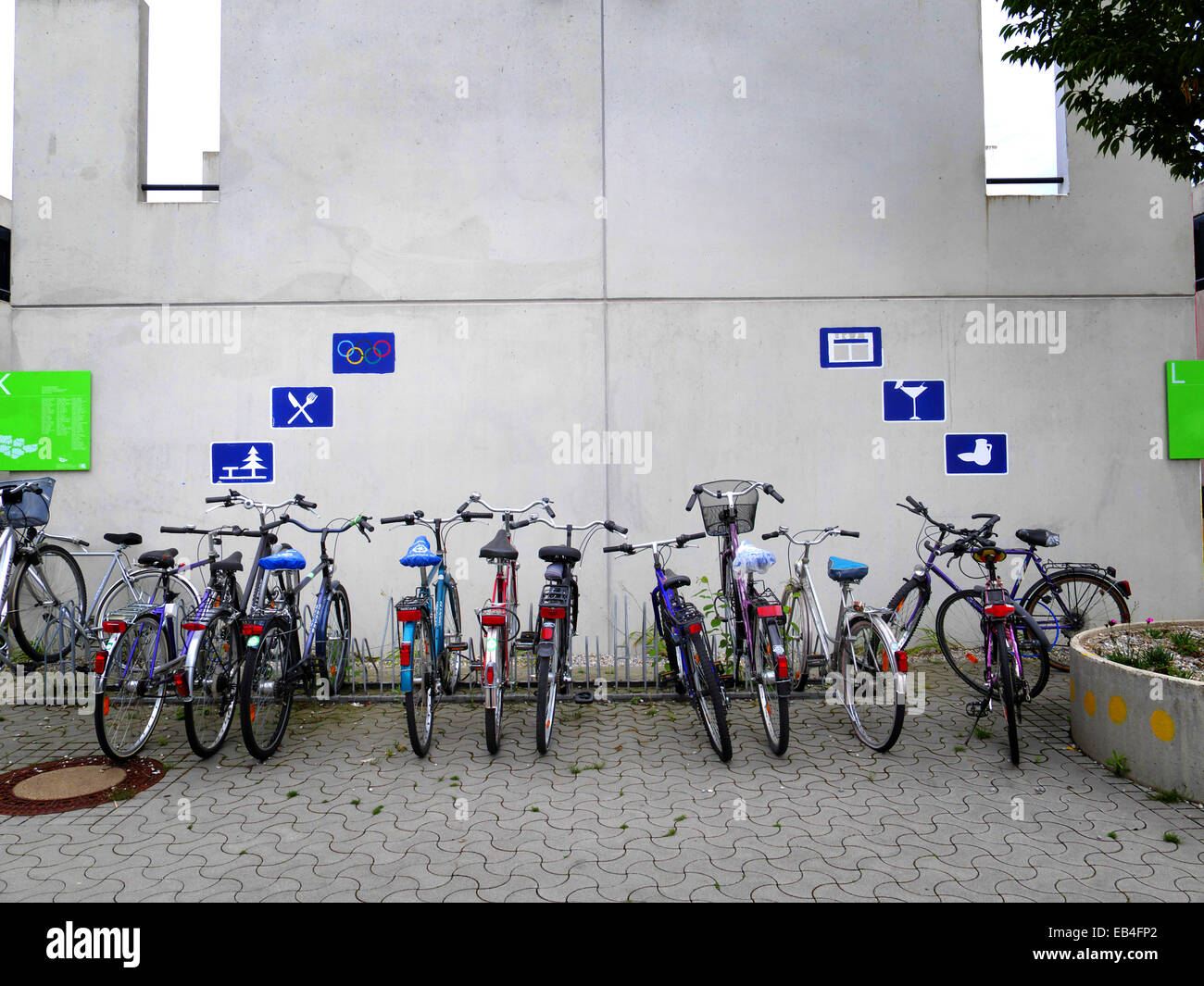 Munich student accommodation olympic village hi-res stock photography ...