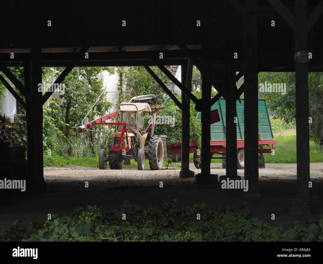 Hop picking machine hi-res stock photography and images - Alamy
