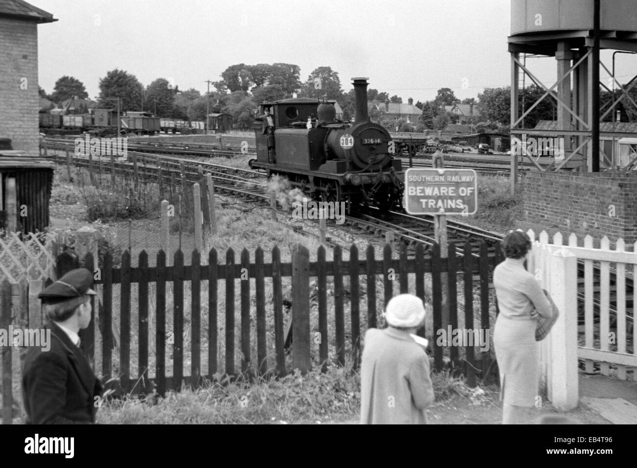 original steam locomotive class a1x number 32646 at havant hampshire england uk during the 1960s Stock Photo