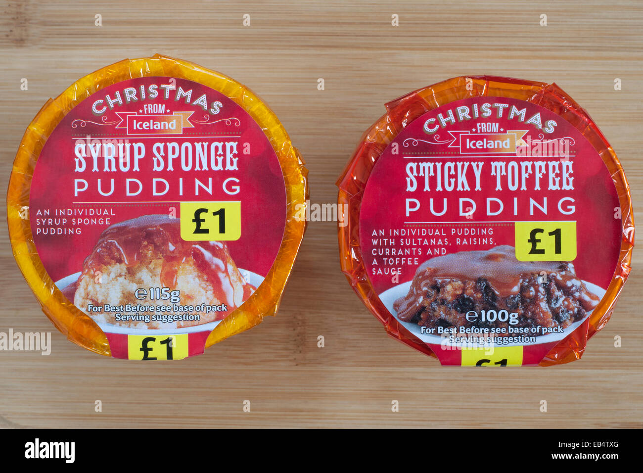 seasonal alternative desserts to the traditional christmas pudding Stock Photo