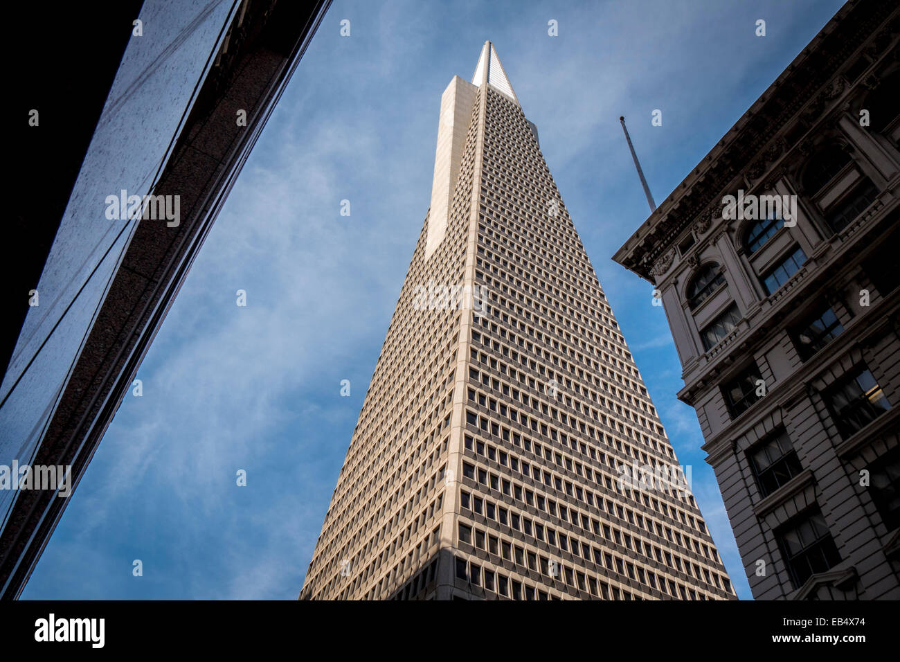 SAN FRANCISCO: Transamerica bank building. The Transamerica Pyramid Stock Photo