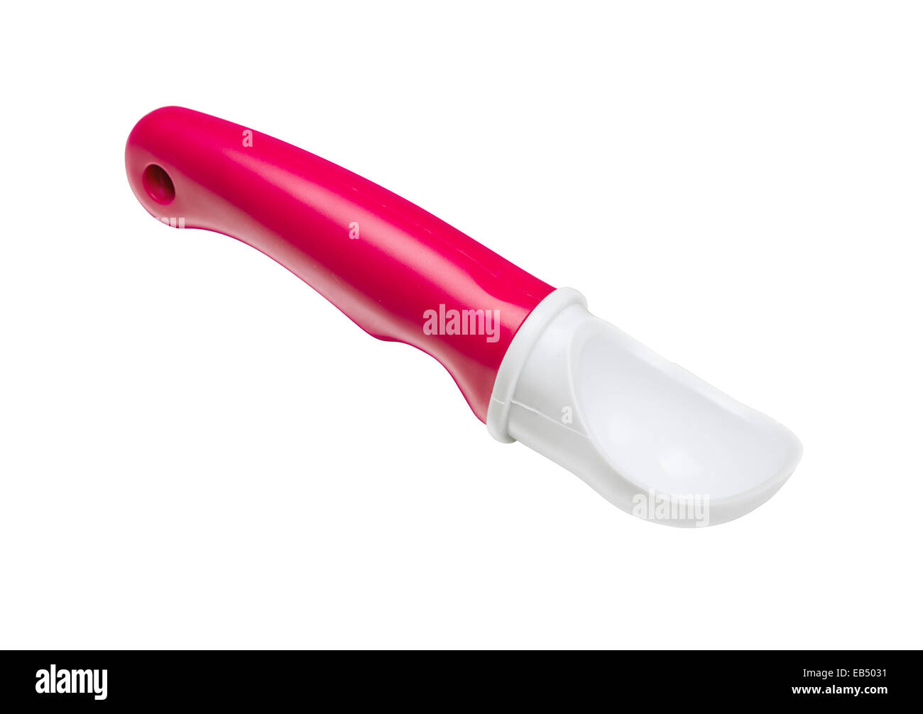 Plastic ice cream scooper Stock Photo