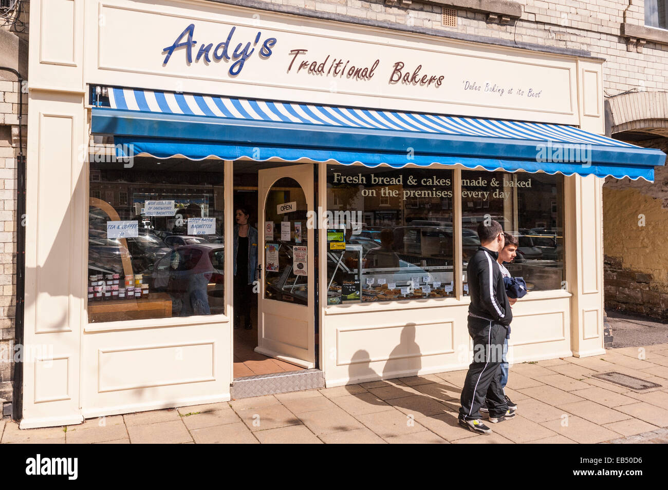 Andy's traditional bakers in Leyburn , the Yorkshire Dales  Yorkshire , England , Britain , Uk Stock Photo