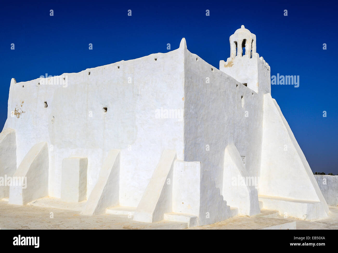 South of Tunisia, Djerba,the ancient Fadh Loon mosque Stock Photo