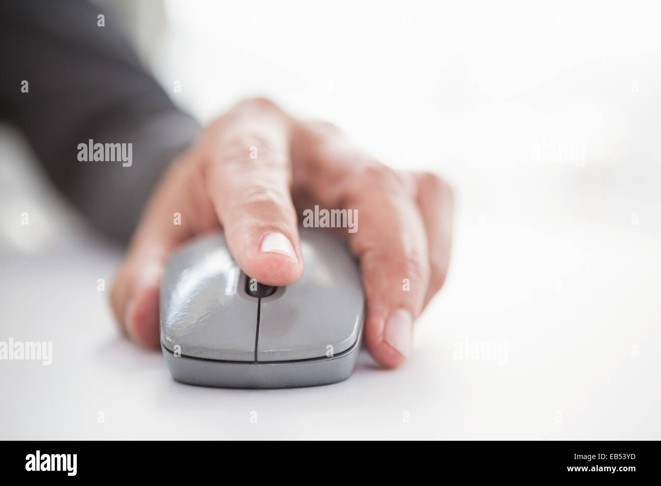 Businessmans hand on computer hi-res stock photography and images - Alamy