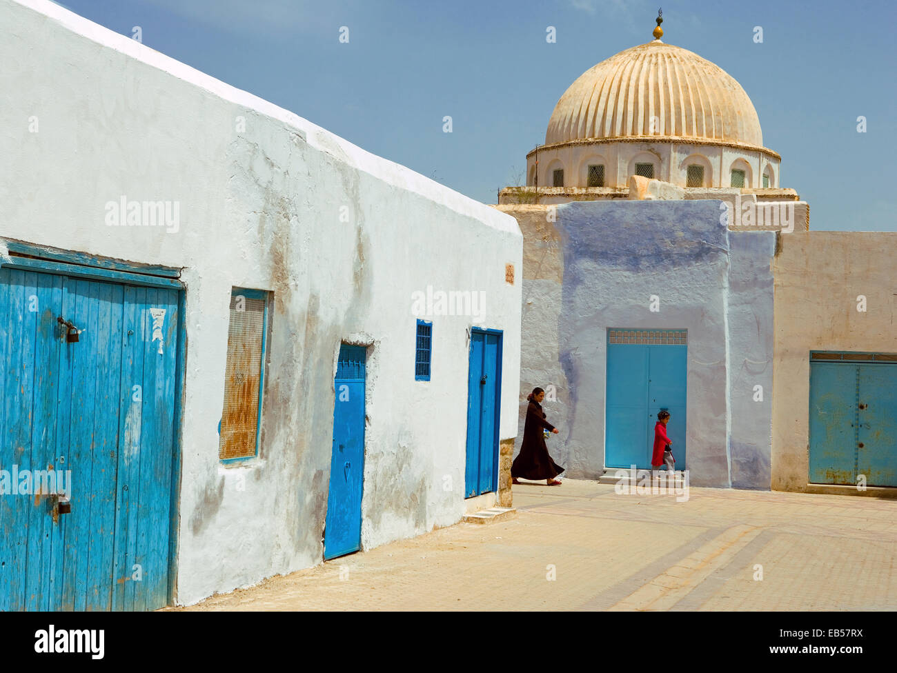 Tunisia, Kairouan, old houses of the Medina Stock Photo Alamy
