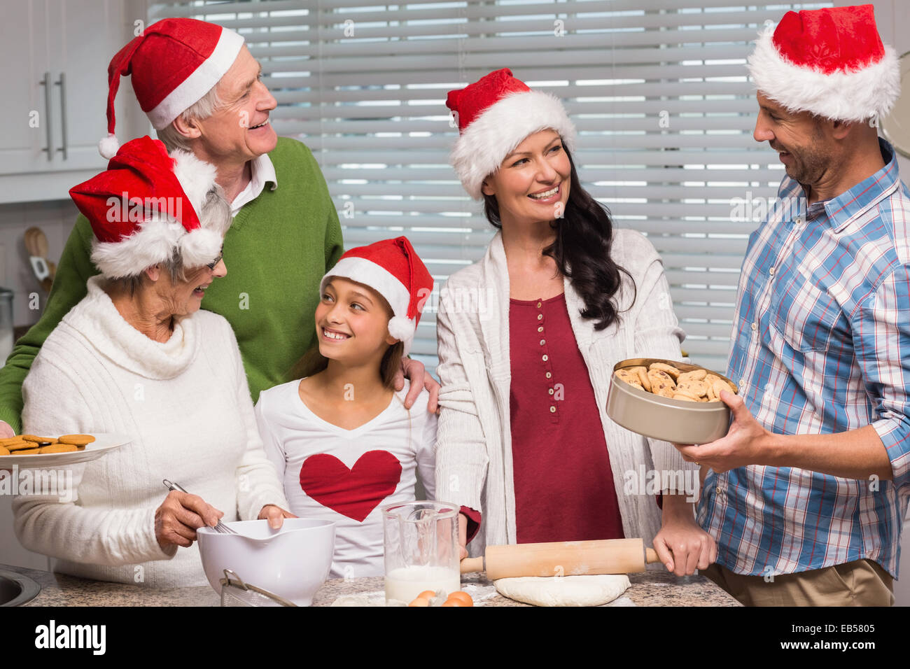 Cheerful mother son together mixing hi-res stock photography and images ...