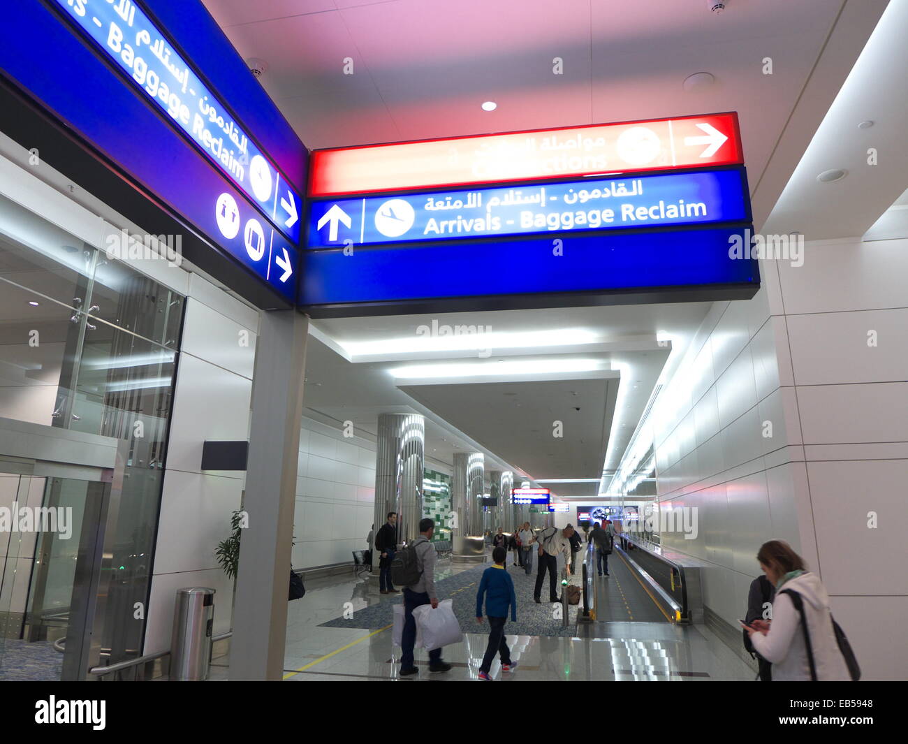 Sea See you Want UAE Dubai International Airport arrival departure signs and directions  Stock Photo - Alamy