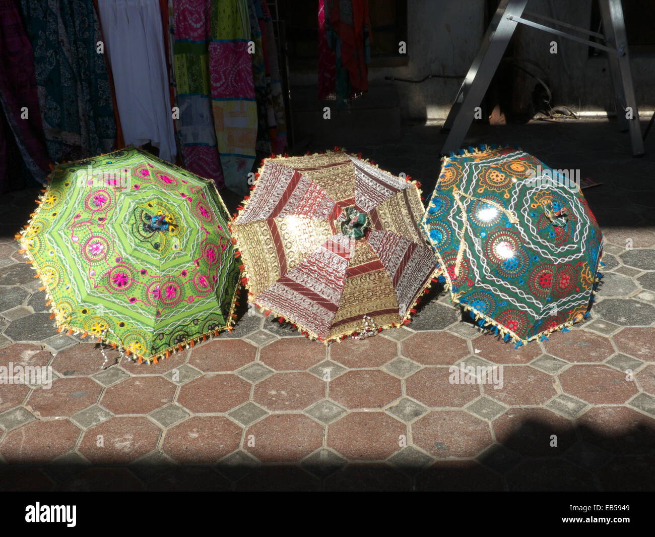 UAE Dubai Deira traditional Souk umbrella on sale Stock Photo Alamy