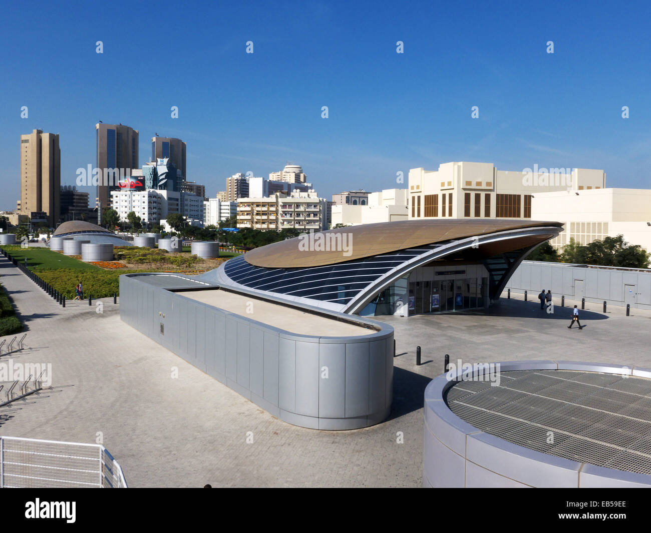 UAE Dubai Deira Old town district Metro Subway station Stock Photo