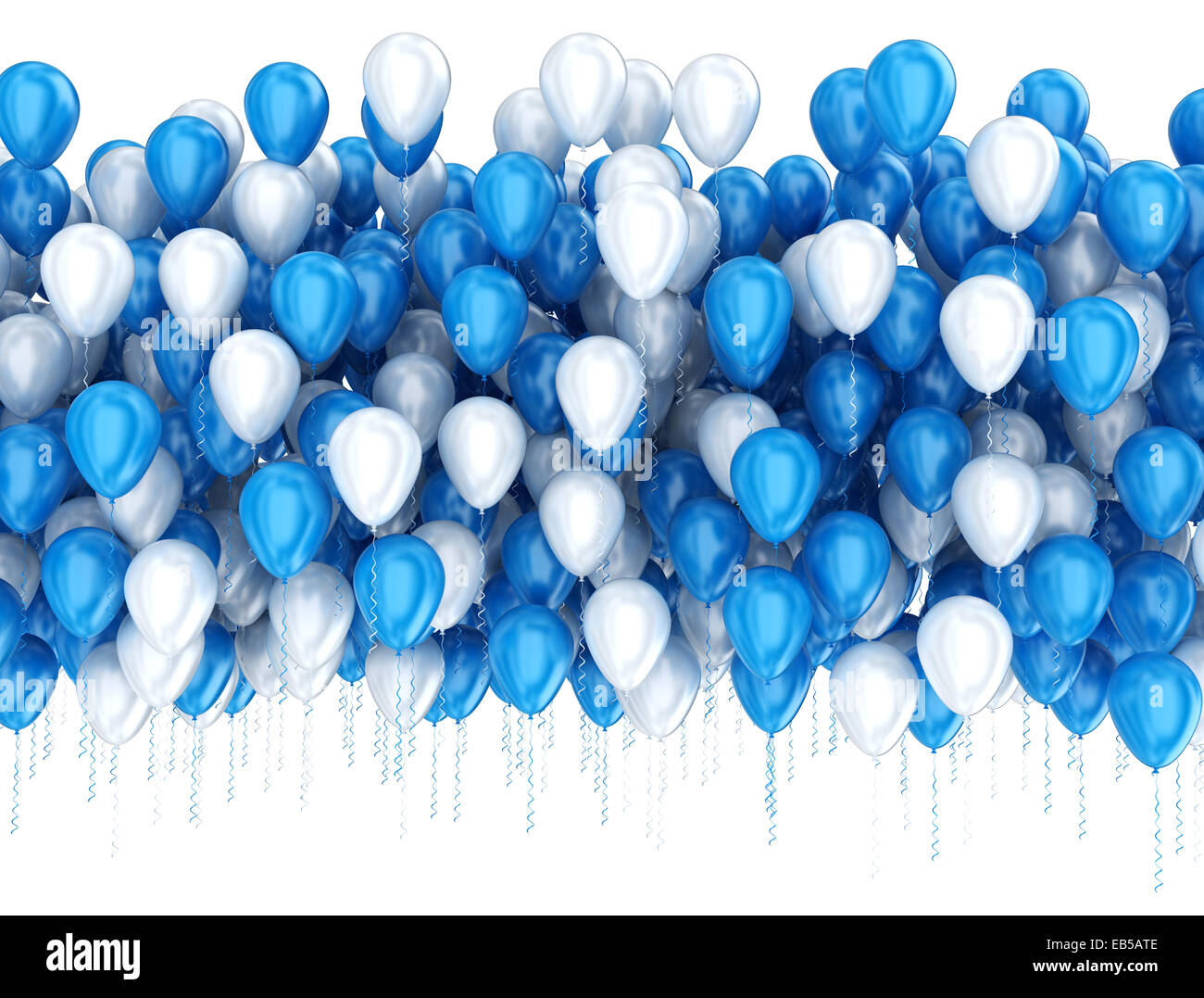 Party celebration balloons isolated on white Stock Photo - Alamy