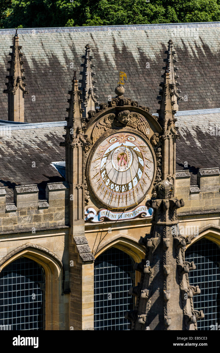 The sundial of All Souls College, Oxford is designed by Christopher Wren and is mounted on the