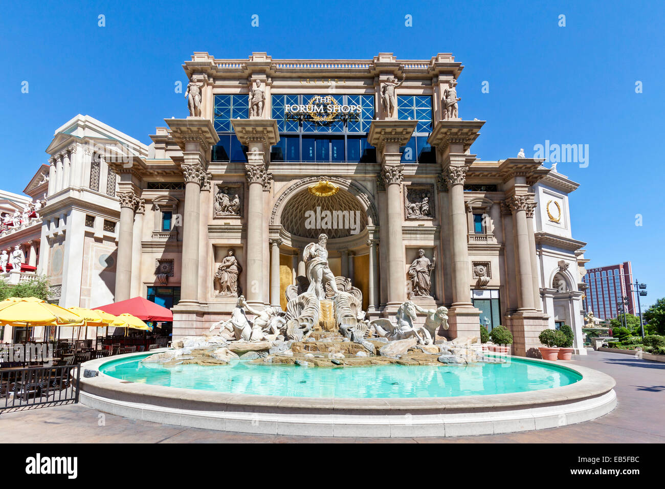 Hotels and Resorts on the Las Vegas Strip, Las Vegas, Nevada. Stock Photo