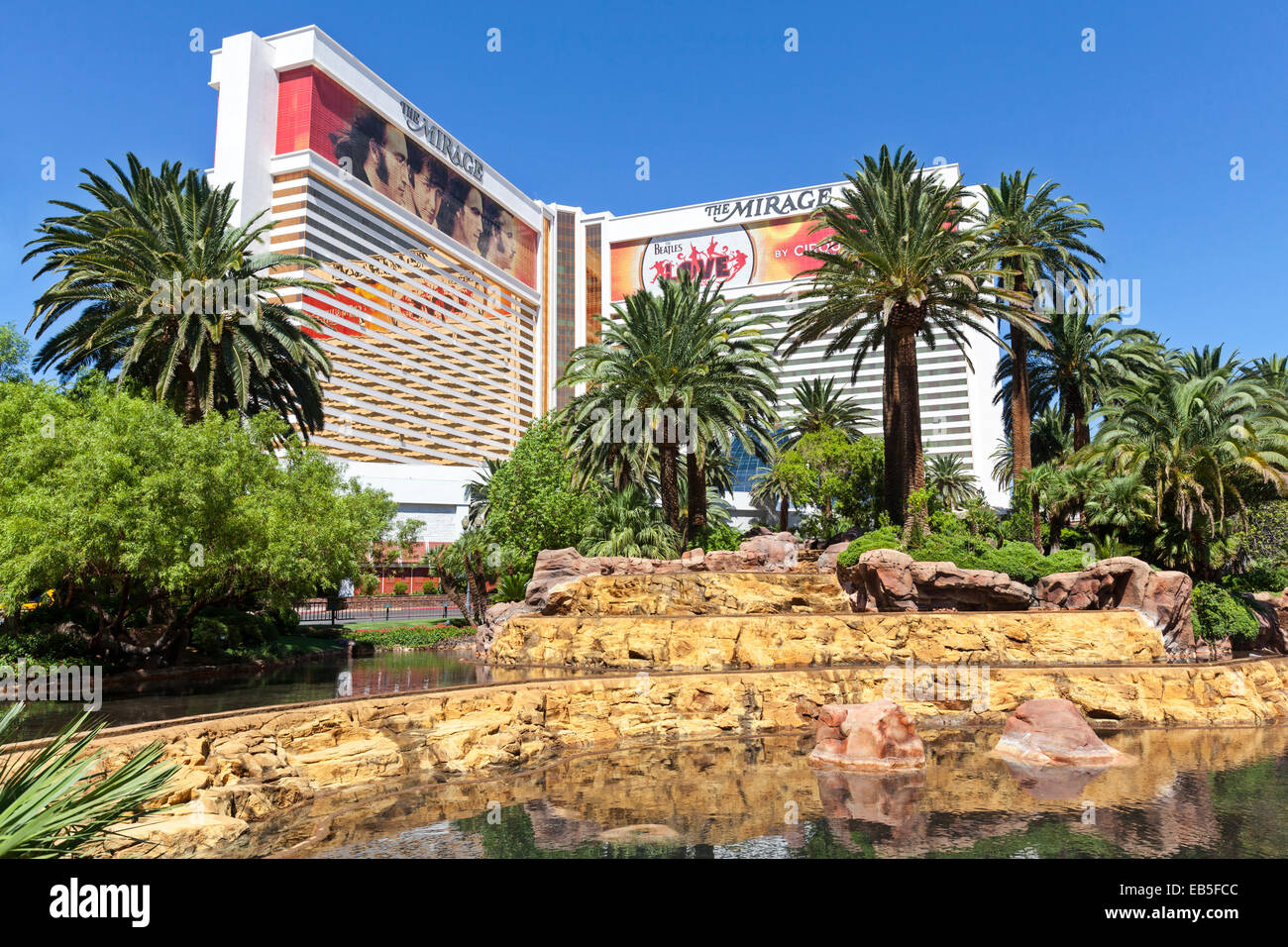 Hotels, Resorts and Casinos on the Las Vegas Blvd, Las Vegas, Nevada. Stock Photo