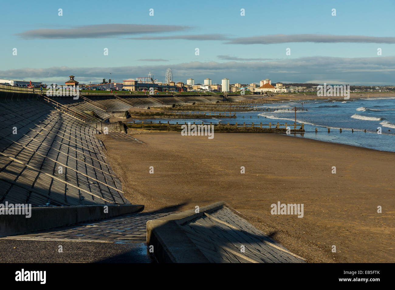 Aberdeen beach from Fittie Stock Photo Alamy