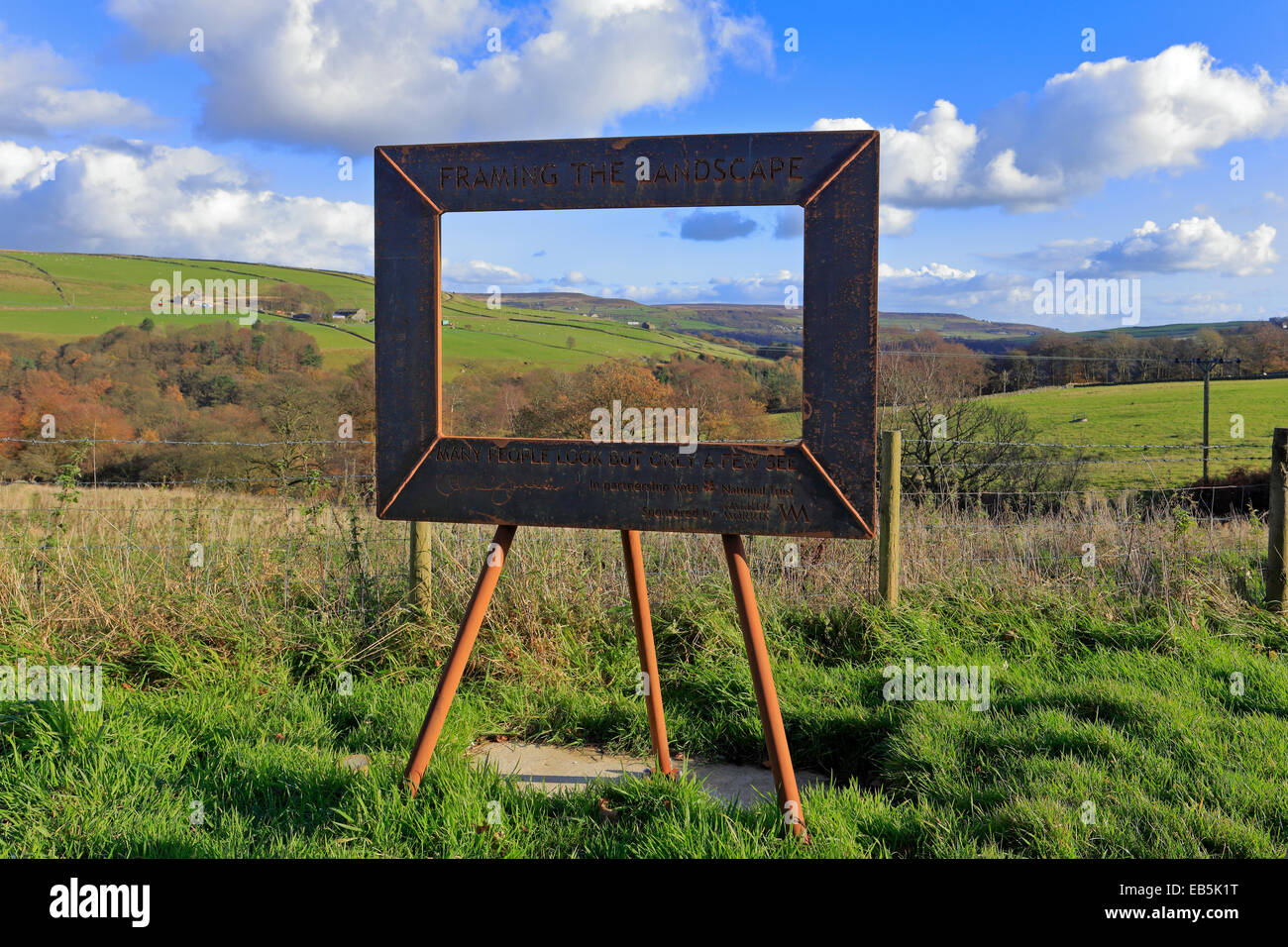 Framing the Landscape Installation, Hardcastle Crags, West Yorkshire