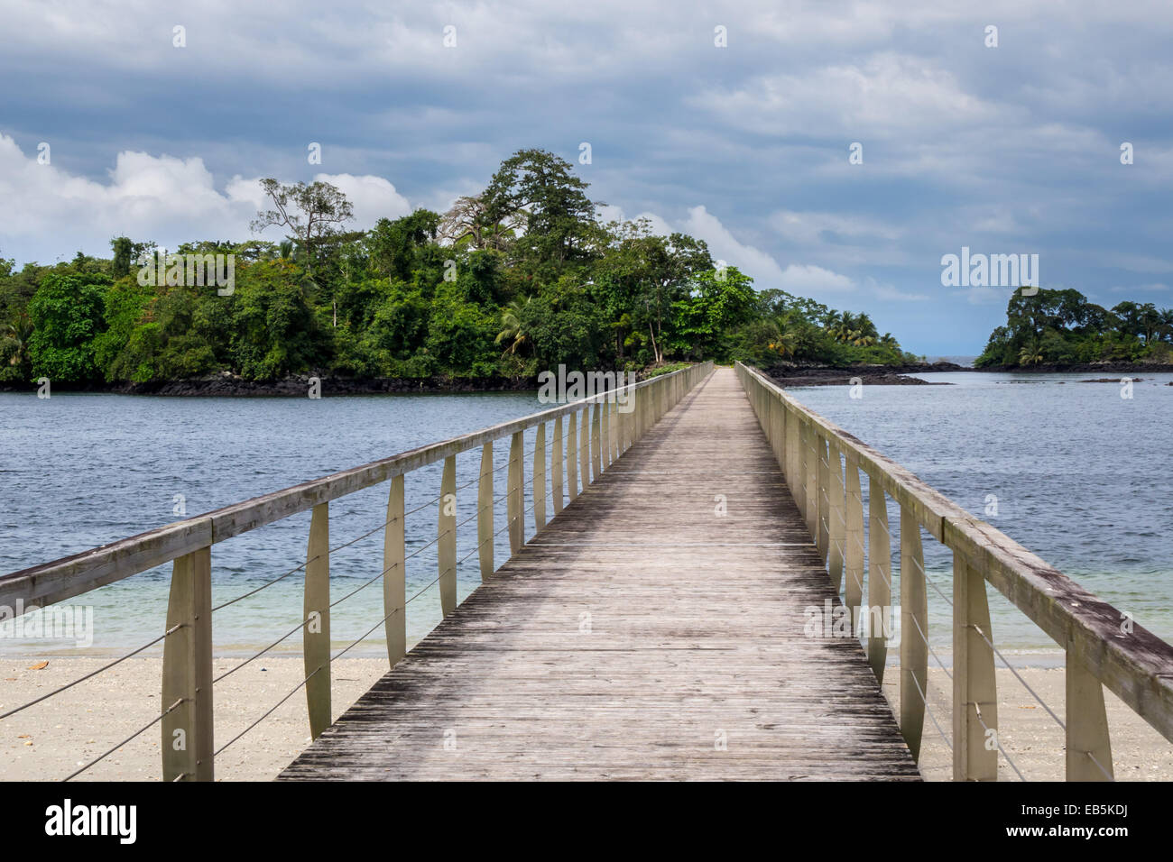 Ecological island in the sea in Sipopo near the capital city of Malabo