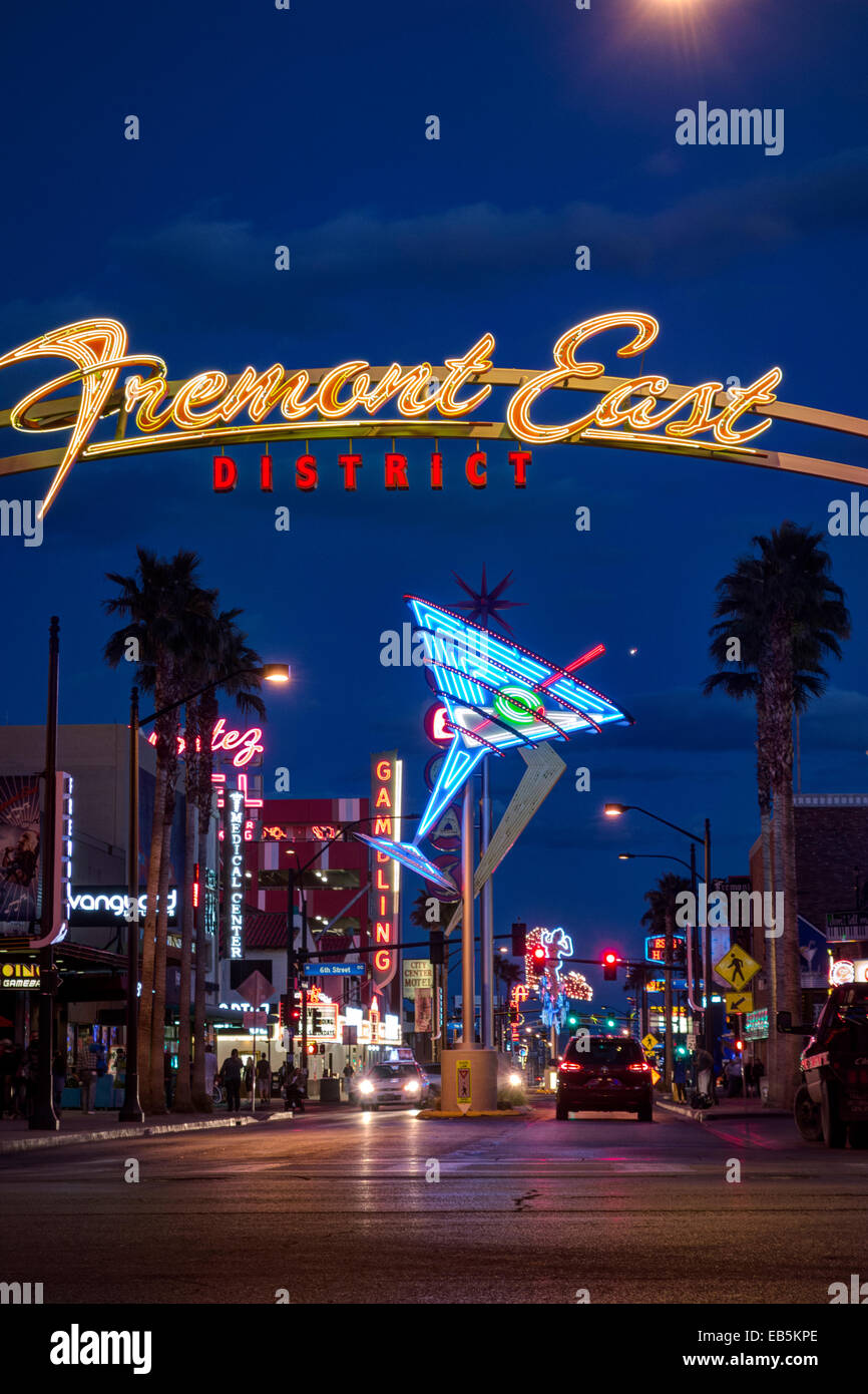 Freemont St Experience, Las Vegas, Nv Stock Photo Alamy