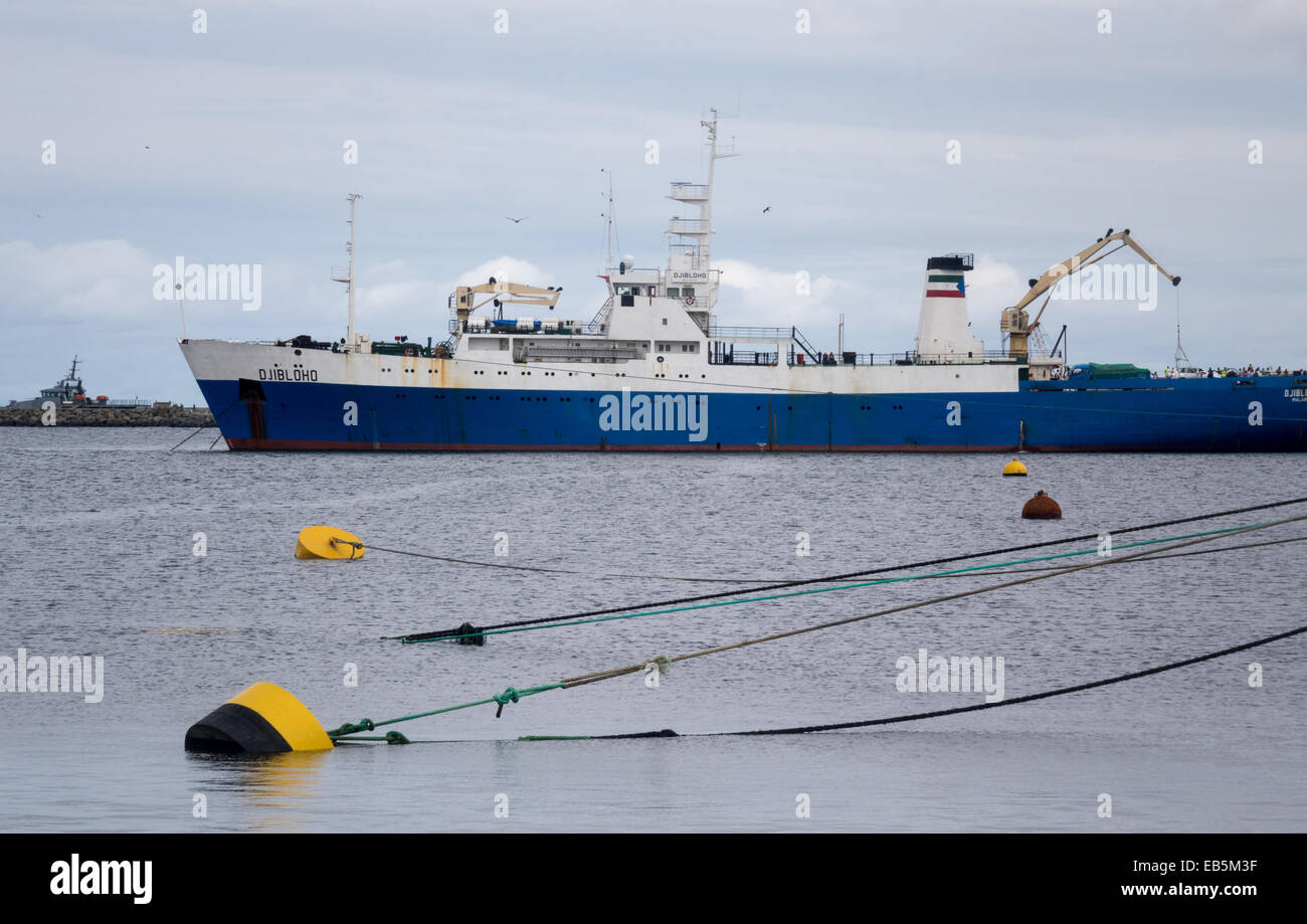 Djibloho ferry boat to Malabo docked in new port expansion in Bata ...