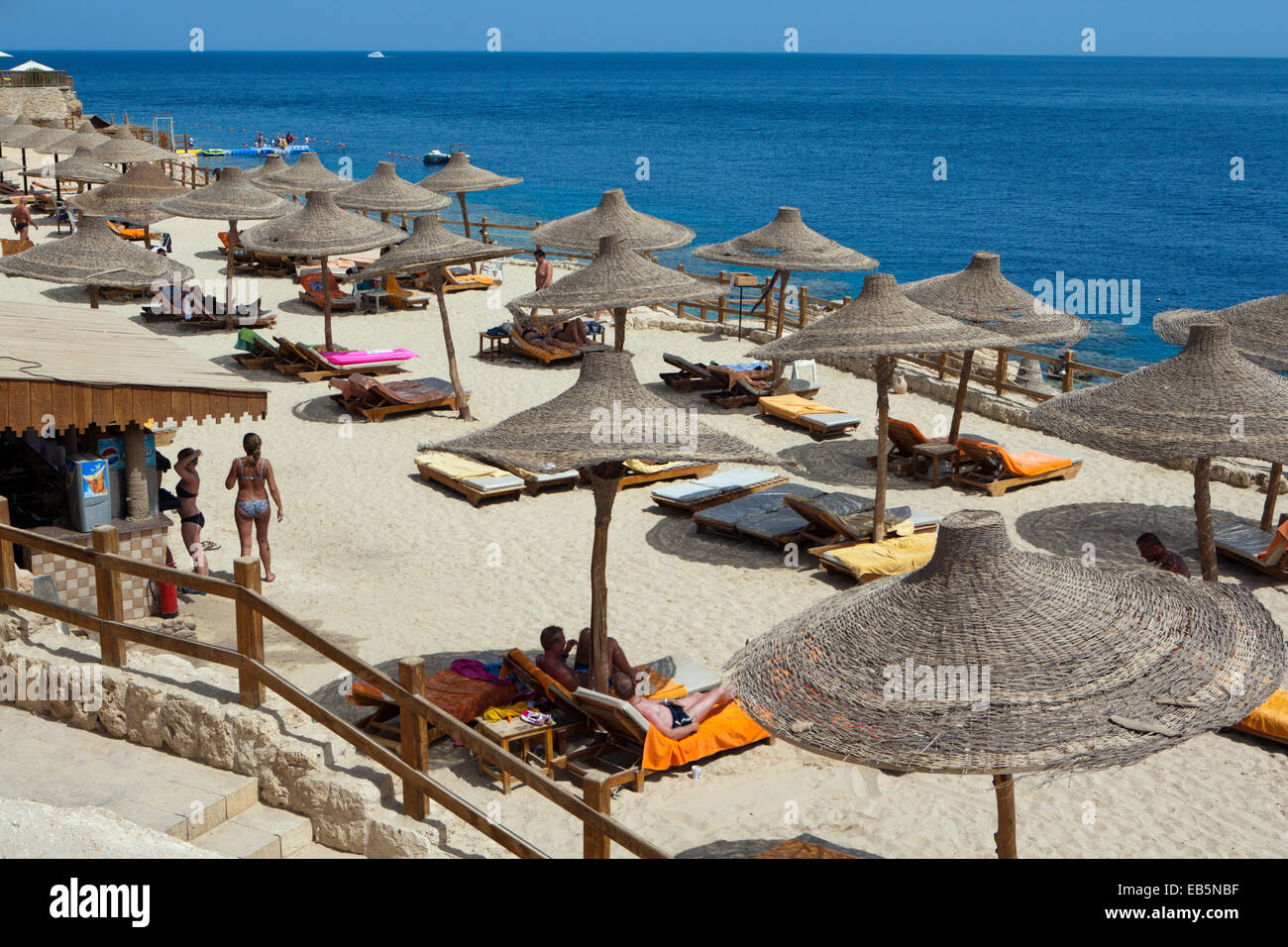 Beach at Sharm el sheikh in Egypt Stock Photo