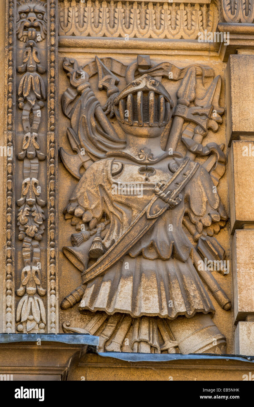 Decorative stone work on the Sheldonian Theatre, a building designed