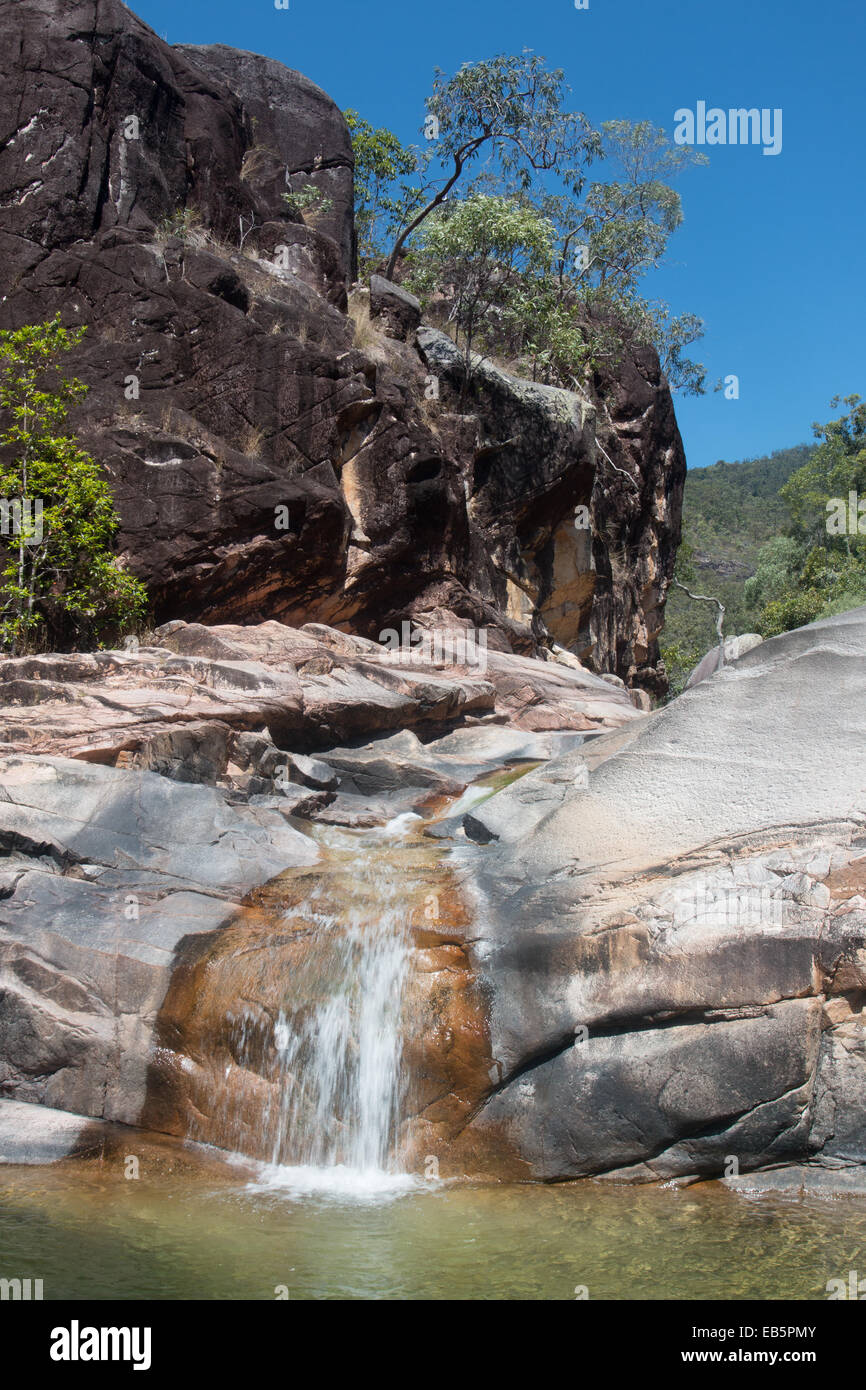 Sliding Rocks at Paluma National Park, Ingham, Queensland, Australia Stock Photo