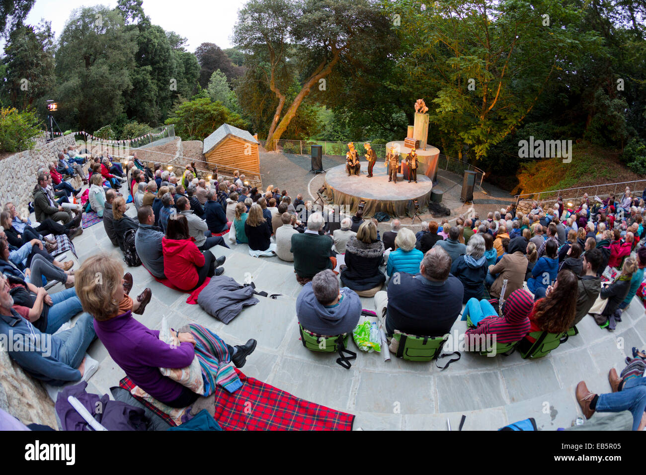 Trebah Garden; Theatre; Cornwall; UK Stock Photo