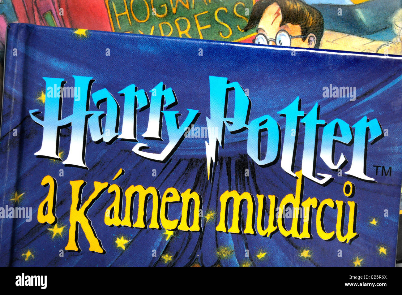 Harry Potter and the Philosopher's Stone - Czech edition Stock Photo