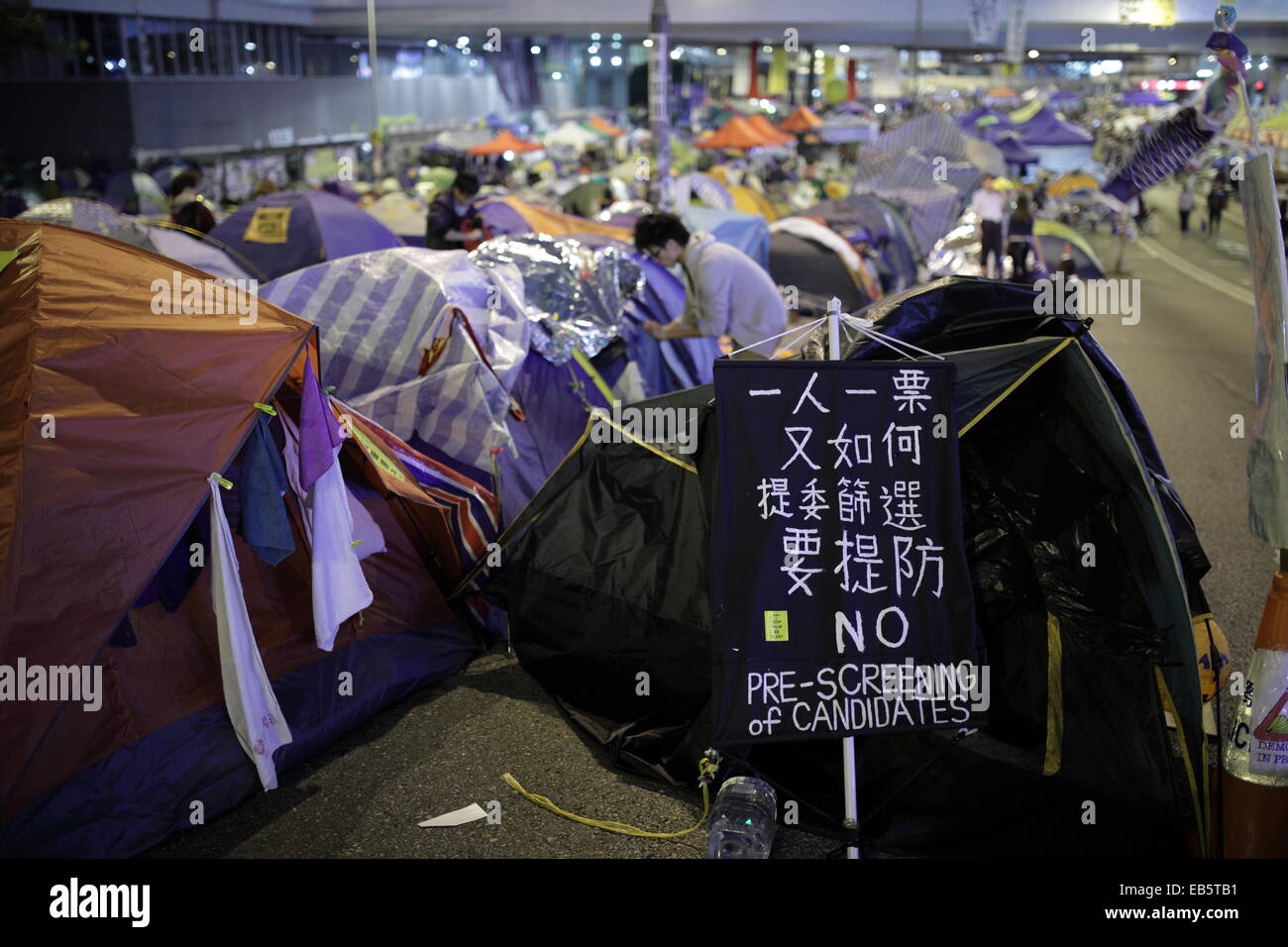 Hong Kong Umbrella Revolution Protests Stock Photo Alamy