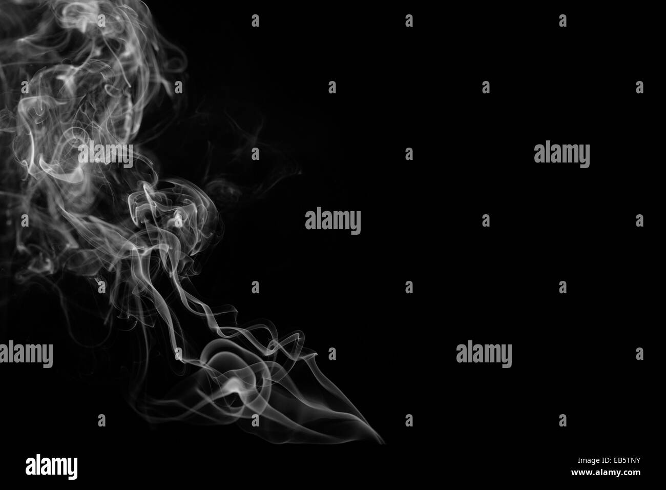 Abstract smoke moves on a black background Stock Photo - Alamy