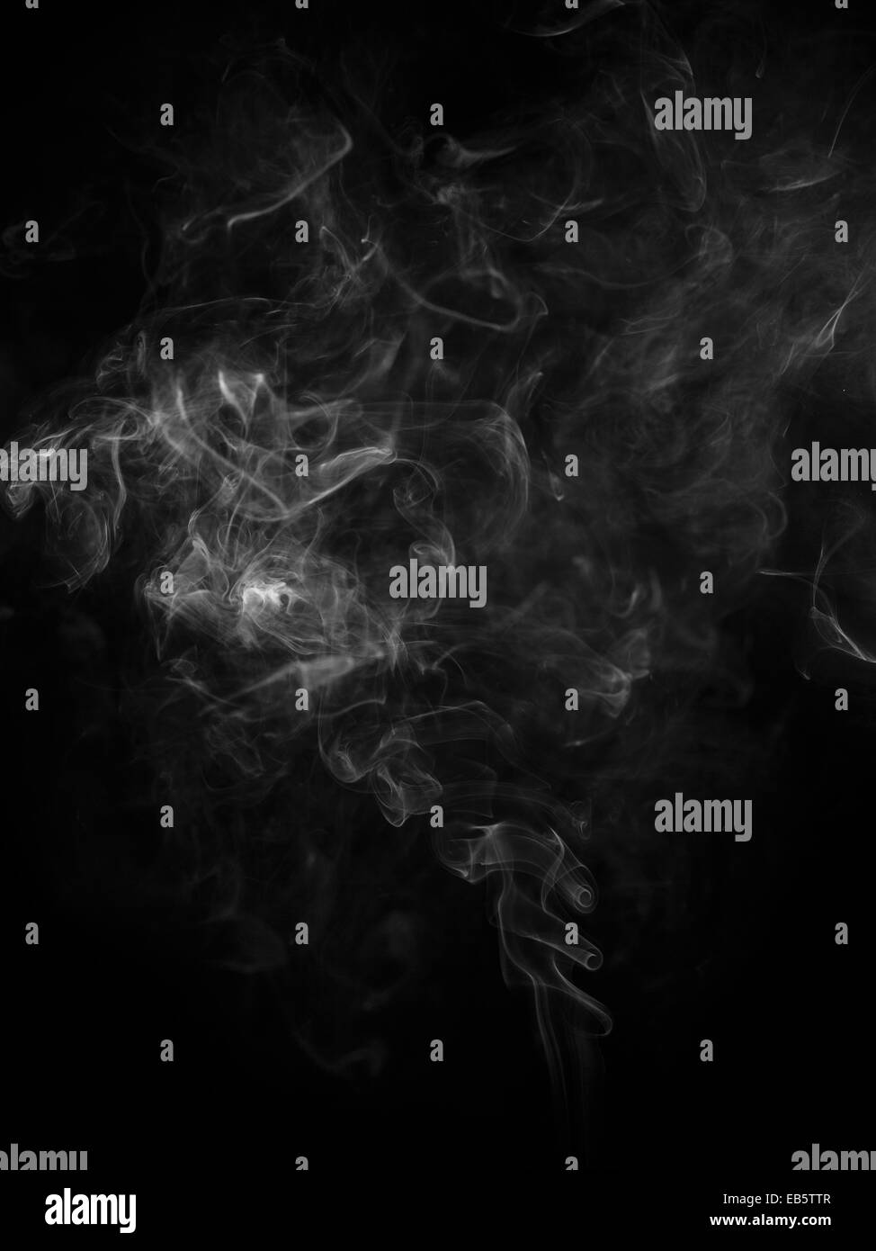 Abstract smoke moves on a black background Stock Photo - Alamy