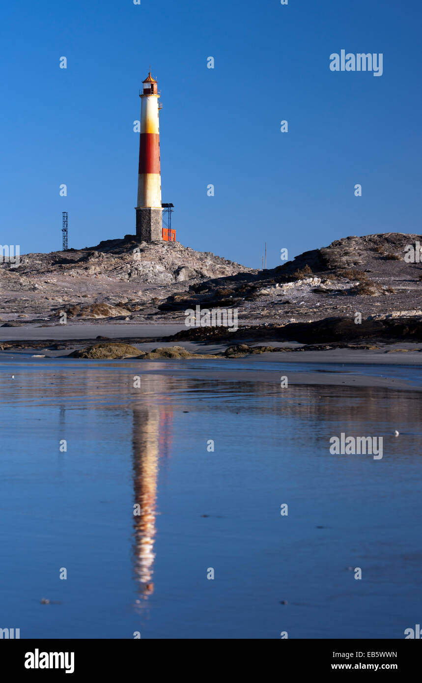 Diaz Point Lighthouse - Luderitz, Namibia, Africa Stock Photo
