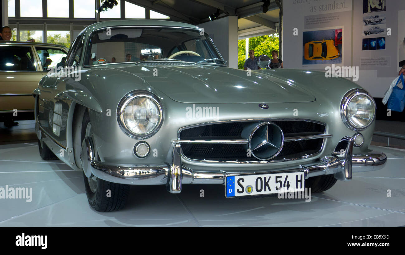 Mercedes classic car (300SL Gullwing) at the Goodwood Festival of Speed Stock Photo