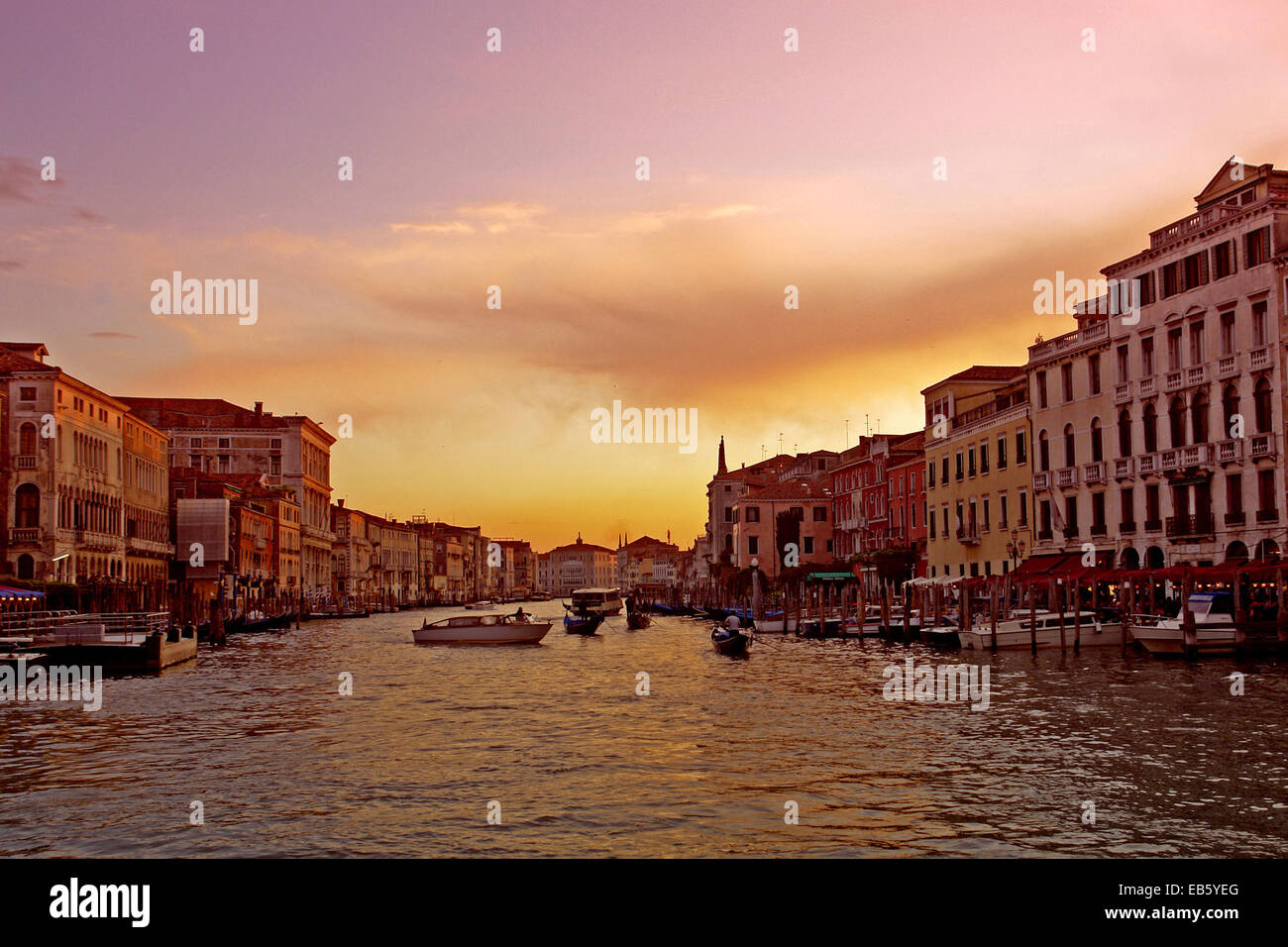 Venedig - Sonnenuntergang Stock Photo