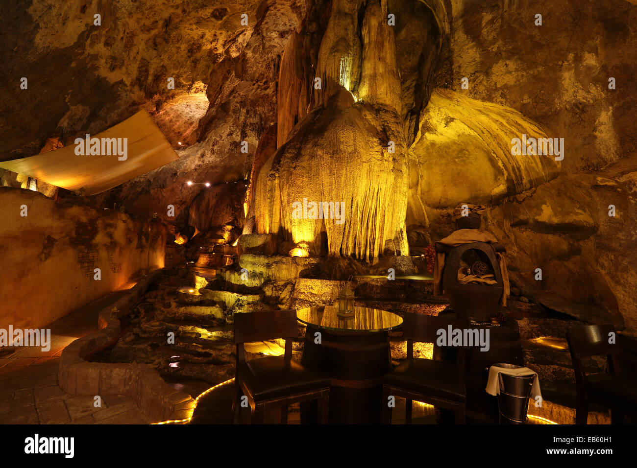 Jeff S Cellar At The Banjaran Hotspring Retreat Near Ipoh Malaysia Jeff S Cellar Is A Bar Within A Limestone Cave Stock Photo Alamy