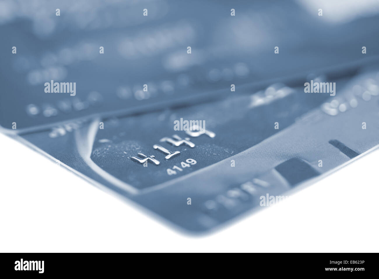 Credit cards isolated on the white background Stock Photo - Alamy