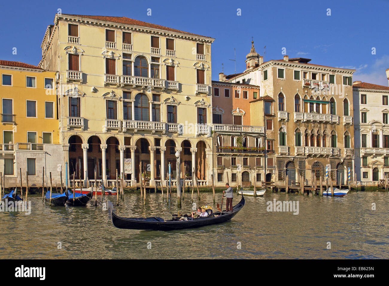 Venedig - Haeuser am Canale Grande Stock Photo