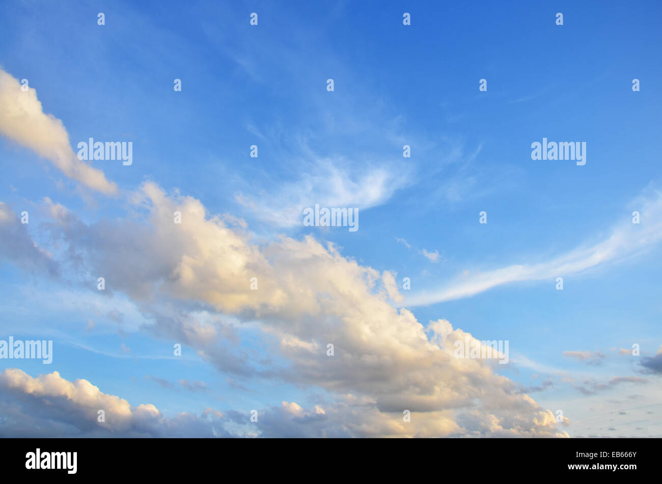 Sky and Cloudscape Background in sunset Time Stock Photo - Alamy