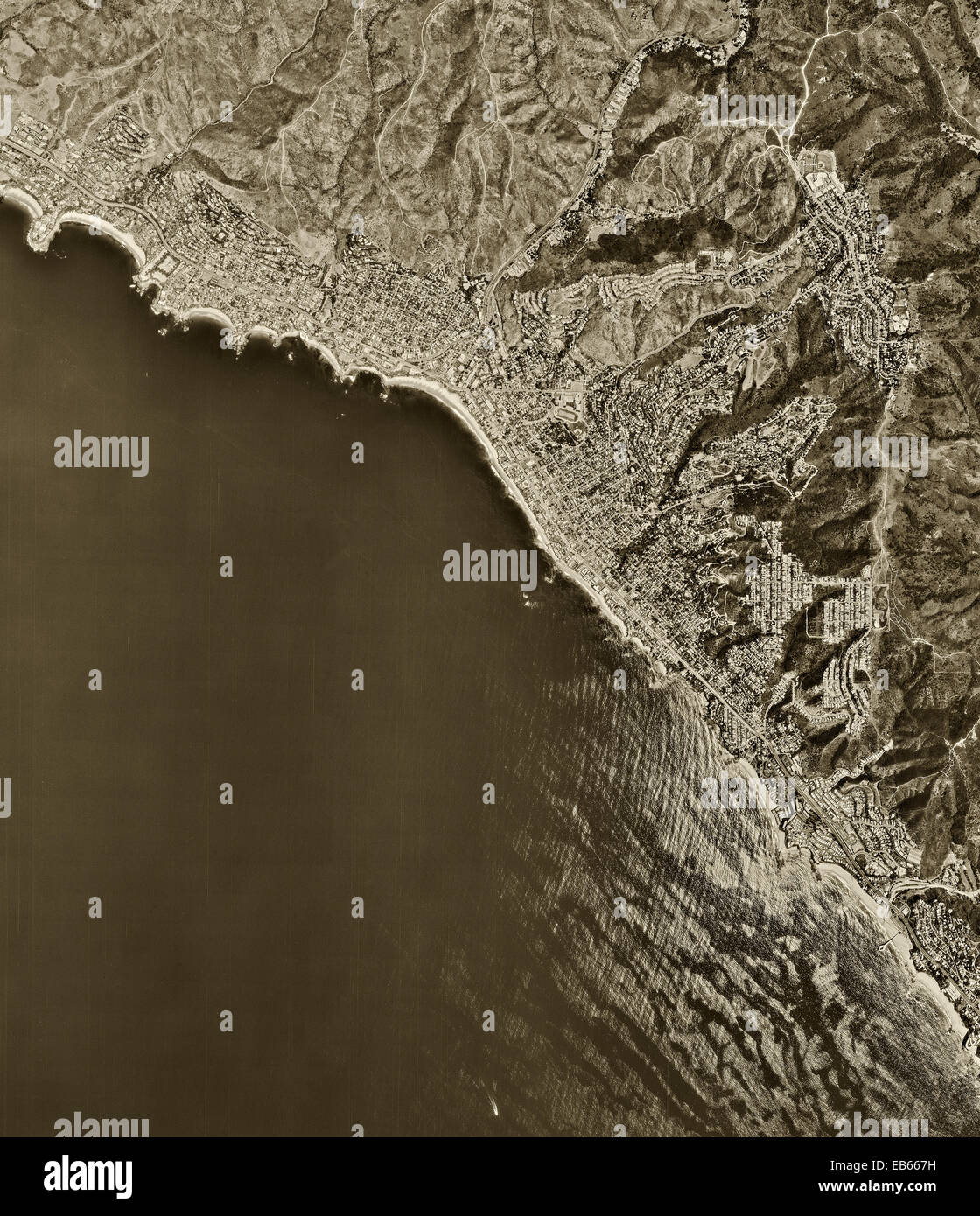 Historical aerial photograph laguna beach hires stock photography and
