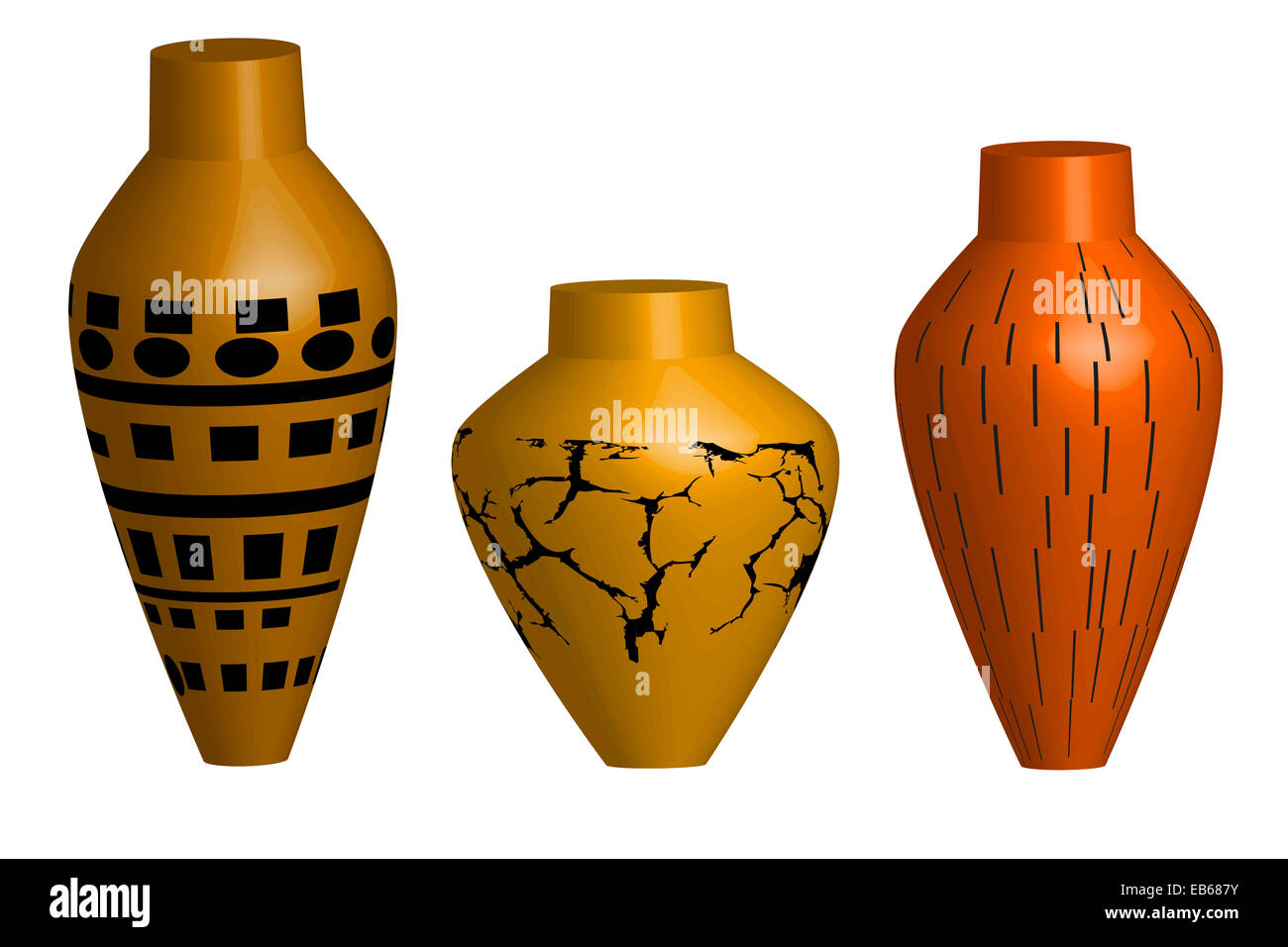 Ceramic vase illustration Stock Photo Alamy