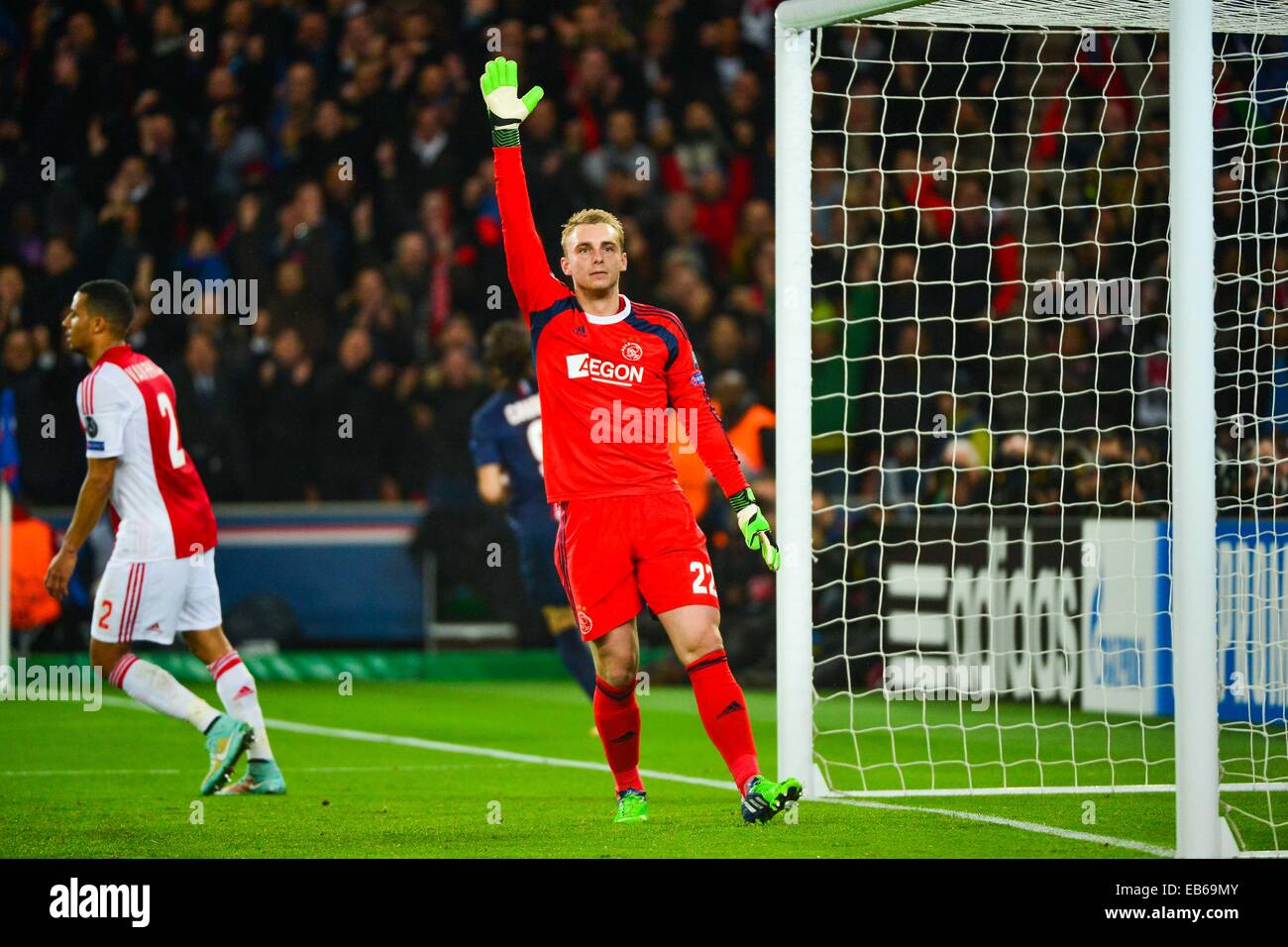 Jasper CILLESSEN - 25.11.2014 - Paris Saint Germain/Ajax Amsterdam - Champions League Photo : Dave Winter/Icon Sport Stock Photo
