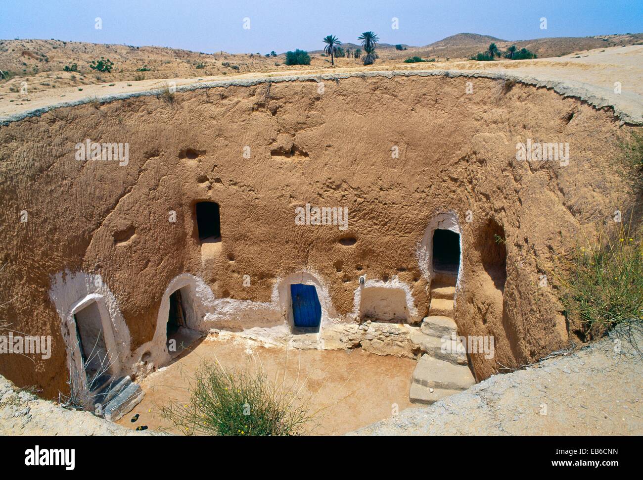 Underground houses Matmata Southern Tunisia Stock Photo Alamy