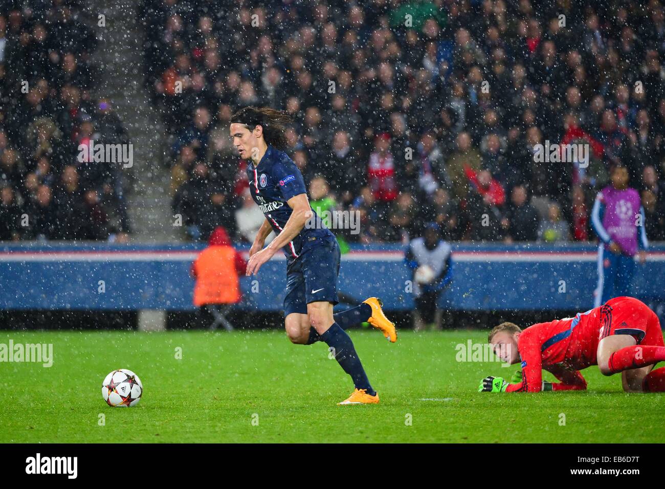 Goal Edinson CAVANI / Jasper CILLESSEN - 25.11.2014 -  Paris Saint Germain / Ajax Amsterdam - Champions League Photo : Dave Winter / Icon Sport Stock Photo