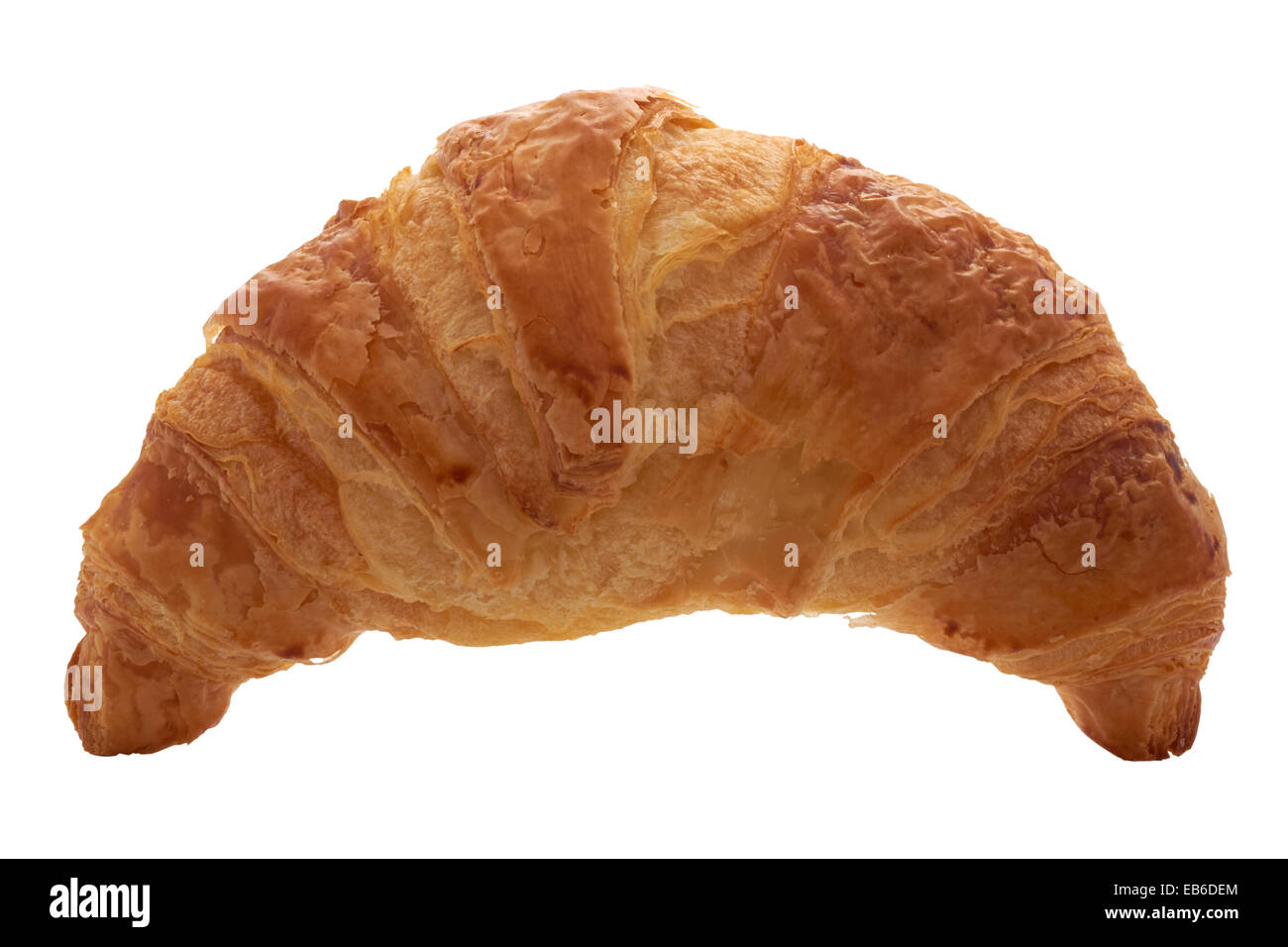 Croissant on white background Stock Photo
