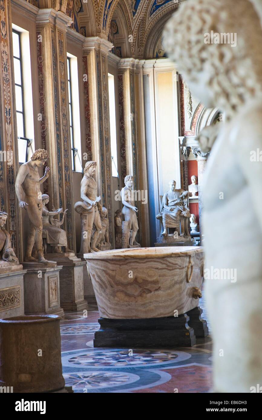 Gallery of the Statues. Vatican Museum, Vatican City, Rome, Lazio