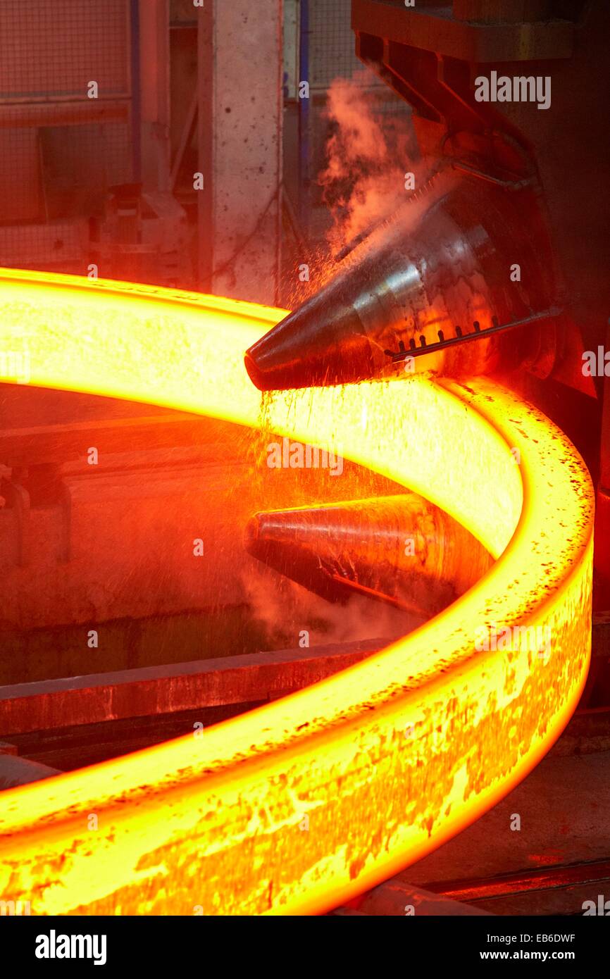 Steel rolling, Metallurgy industry Stock Photo Alamy