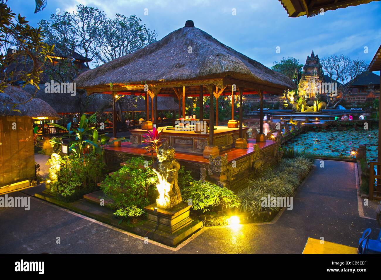 Lotus Cafe & Restaurant. Ubub. Bali. Indonesia Stock Photo - Alamy